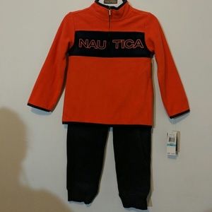 NWT Nautica Boys 2 Piece Fleece set